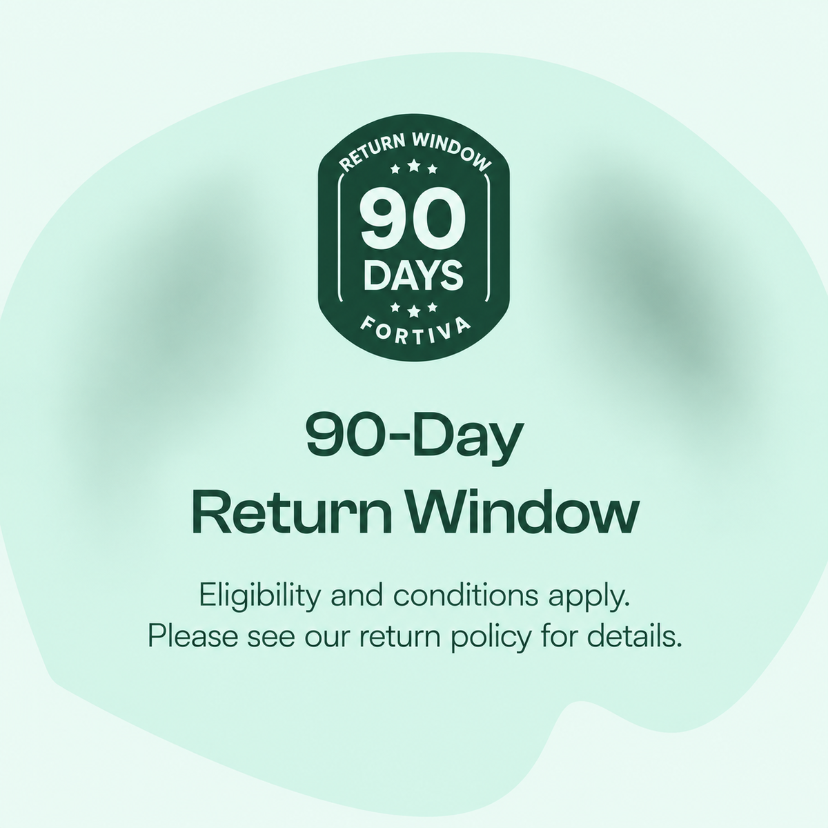 Fortiva 90-day return window; eligibility and conditions apply
